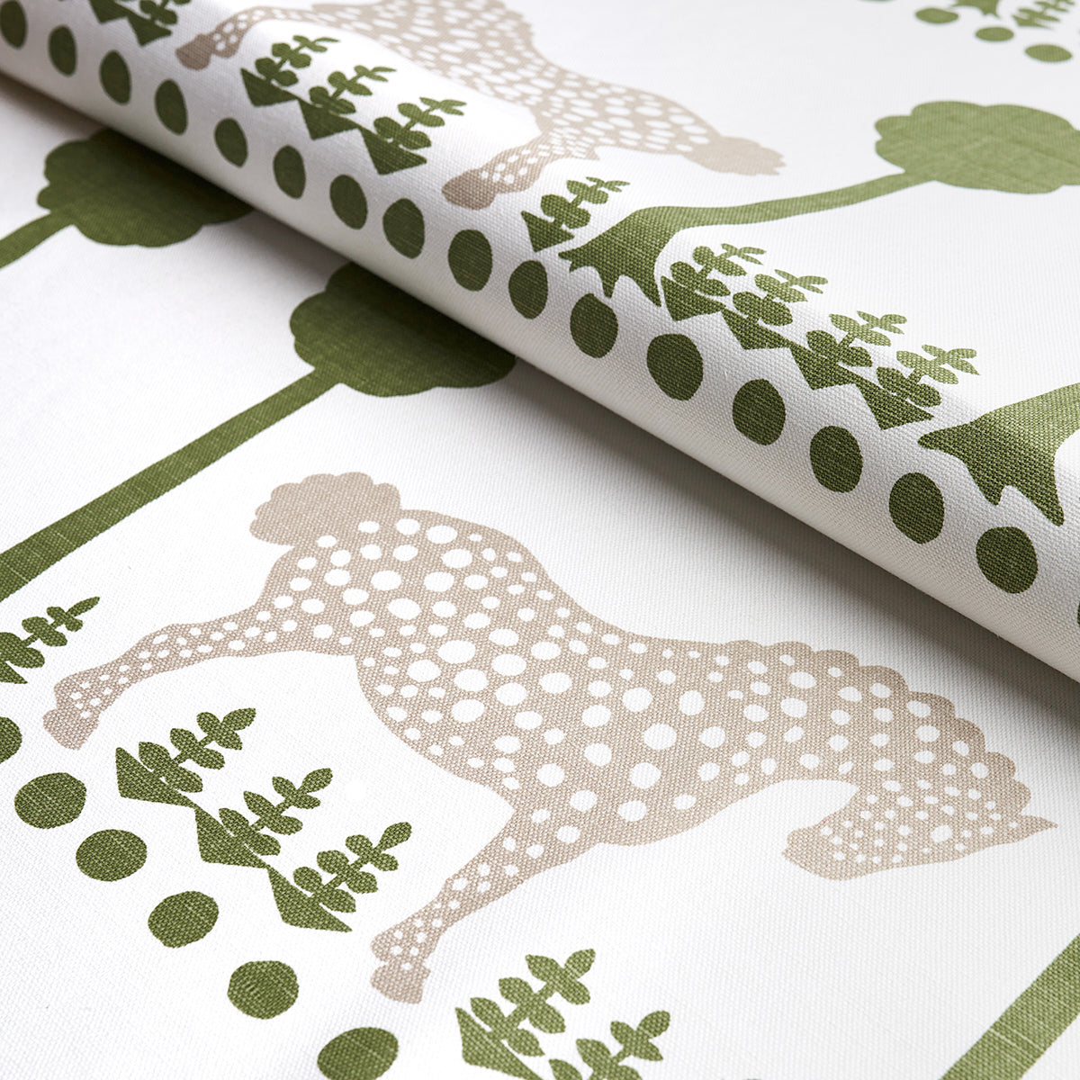 POLKA-DOT-PONY-OLIVE-SCHUMACHER-180900 - Schumacher Fabric