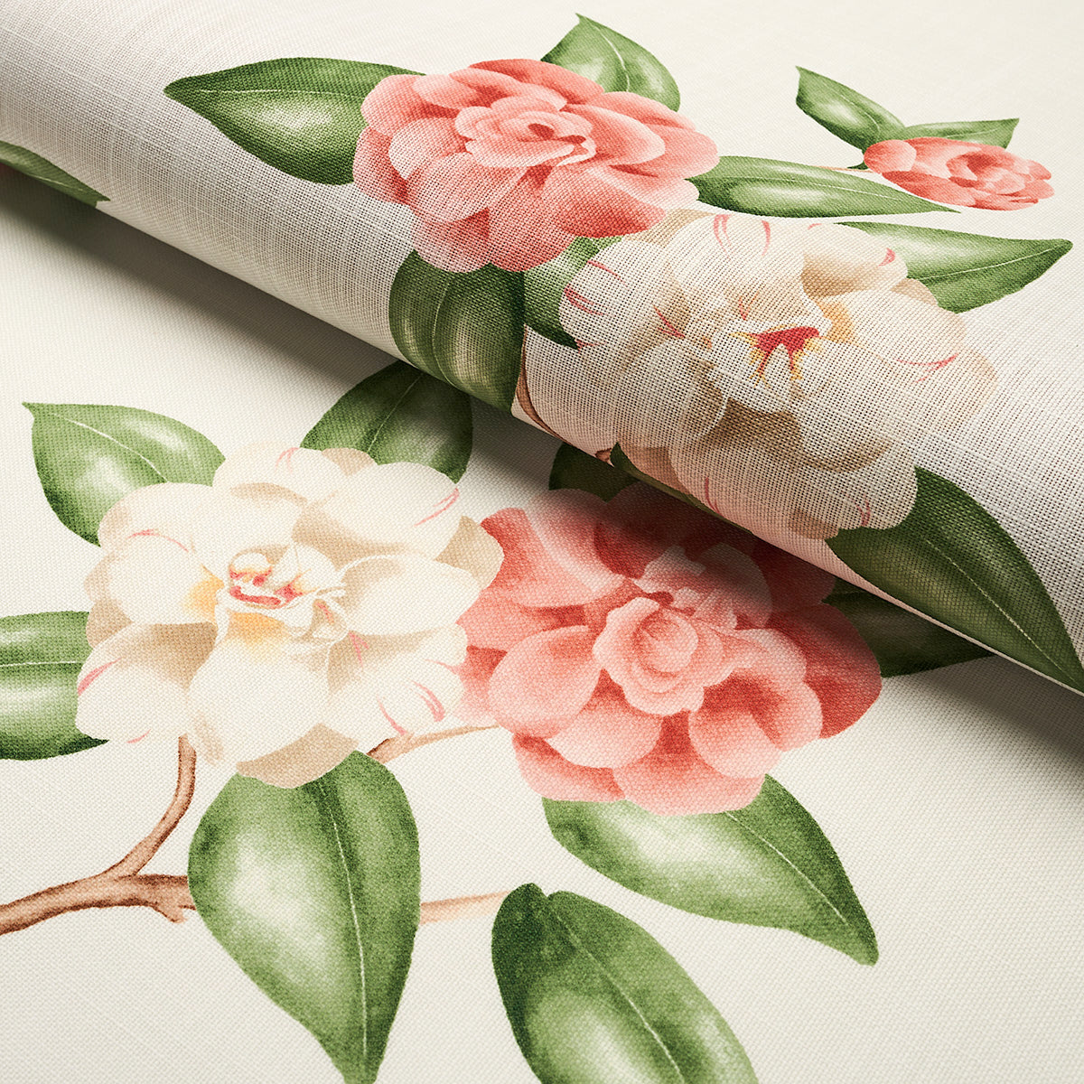 CASABLANCA-FLORAL-INDOOR-OUTDOOR-CORAL-SCHUMACHER-180911 - Schumacher Fabric