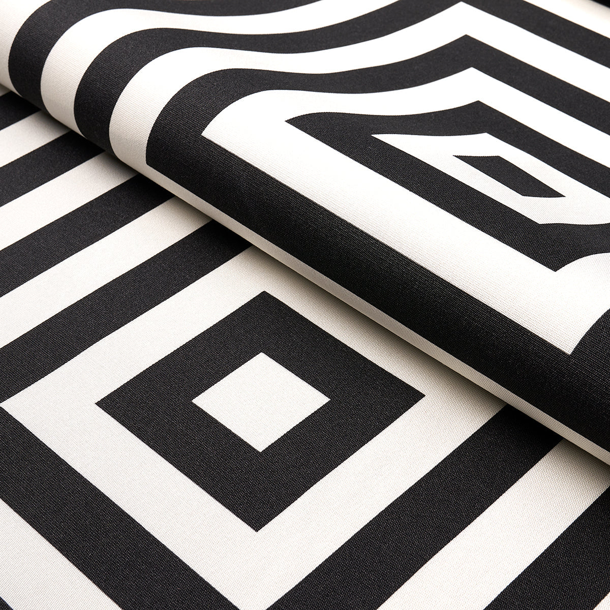 Roxbury Indoor/Outdoor - Black - Schumacher 180921 Fabric - Schumacher Fabric