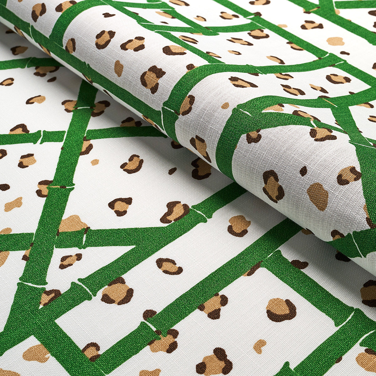 FANCY-BEAST-INDOOR-OUTDOOR-SAFARI-GREEN-SCHUMACHER-180950 - Schumacher Fabric
