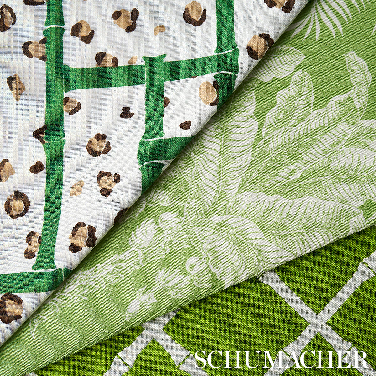 GRAND-PALMS-INDOOR-OUTDOOR-GREEN-SCHUMACHER-180960 - Schumacher Fabric
