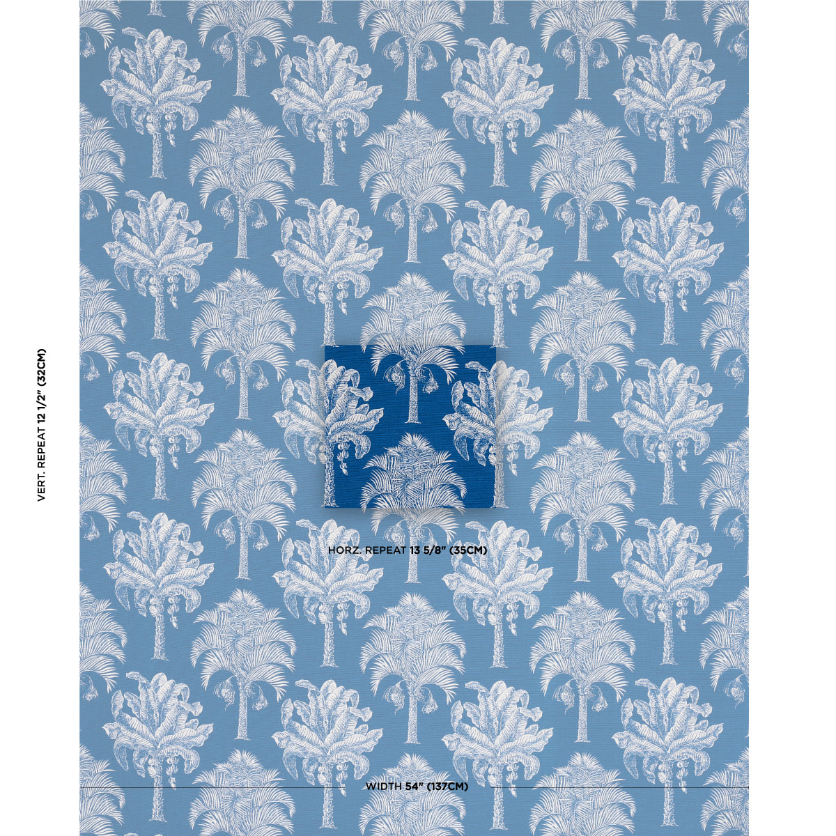 GRAND-PALMS-INDOOR-OUTDOOR-NAVY-SCHUMACHER-180961 - Schumacher Fabric