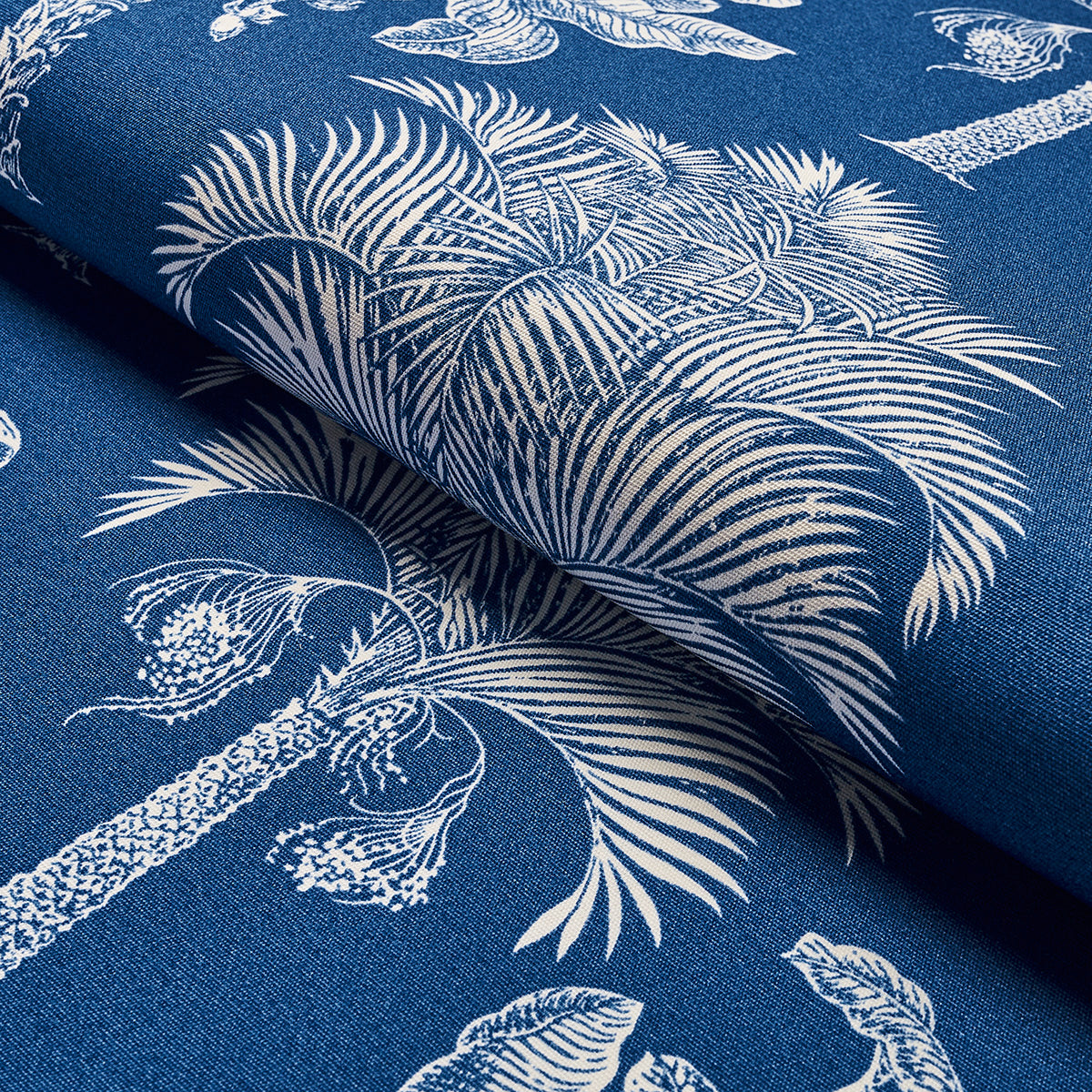 GRAND-PALMS-INDOOR-OUTDOOR-NAVY-SCHUMACHER-180961 - Schumacher Fabric