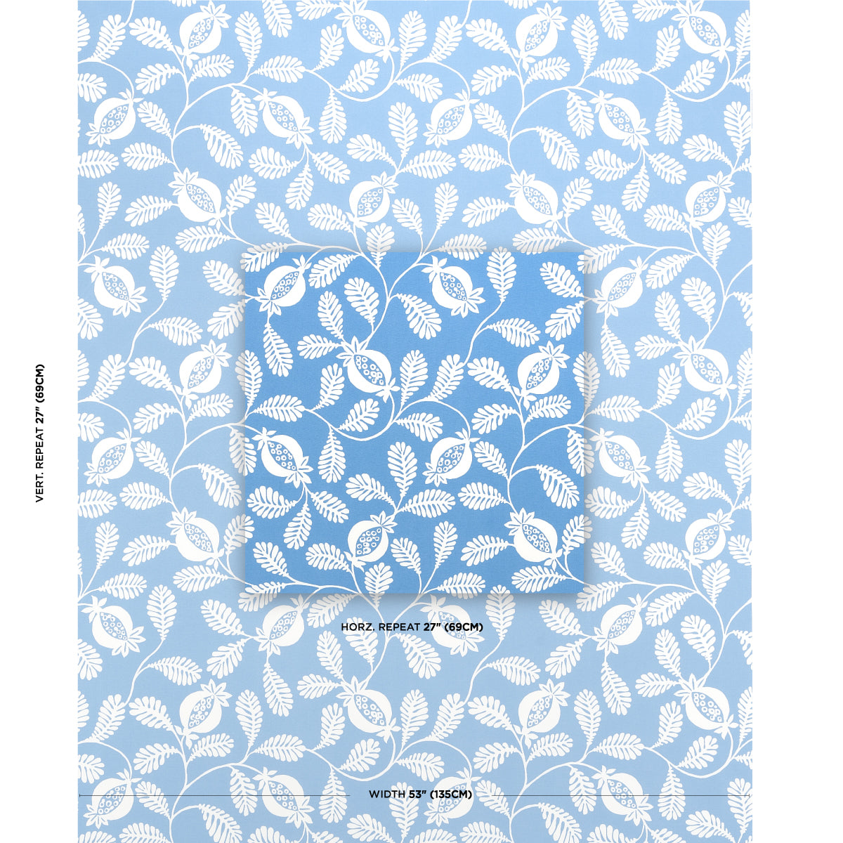 LANZADERA-VINE-INDOOR-OUTDOOR-OCEAN-SCHUMACHER-180990 - Schumacher Fabric