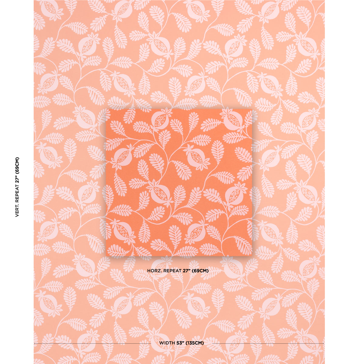 LANZADERA-VINE-INDOOR-OUTDOOR-MELON-SCHUMACHER-180992 - Schumacher Fabric
