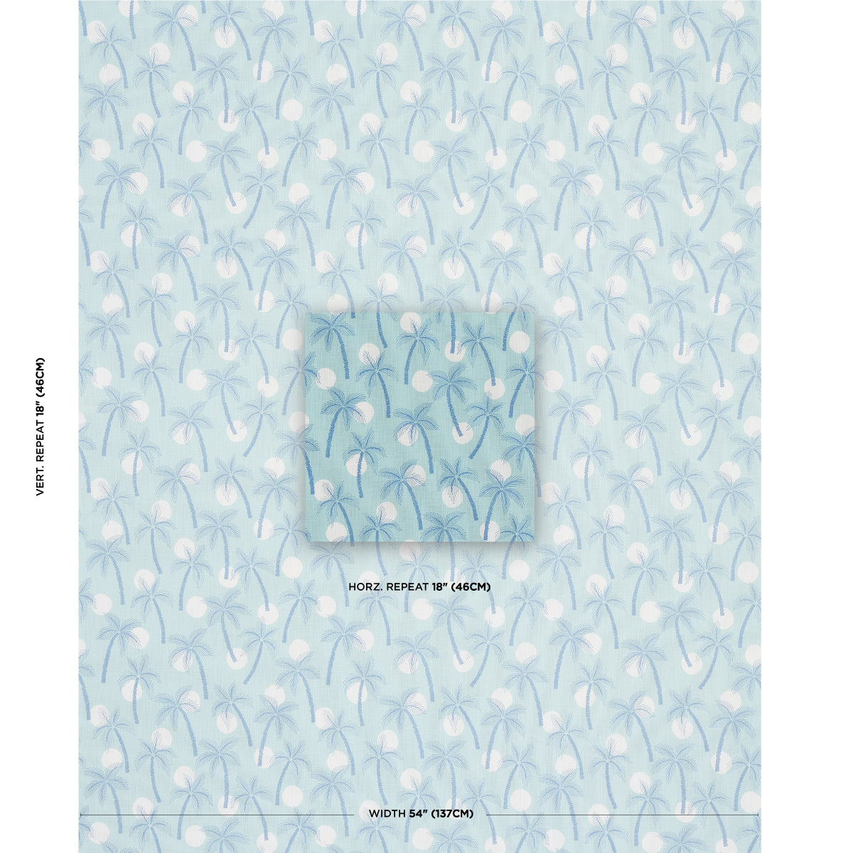 CLARABELLA-PALM-INDOOR-OUTDOOR-POOL-SCHUMACHER-181012 - Schumacher Fabric