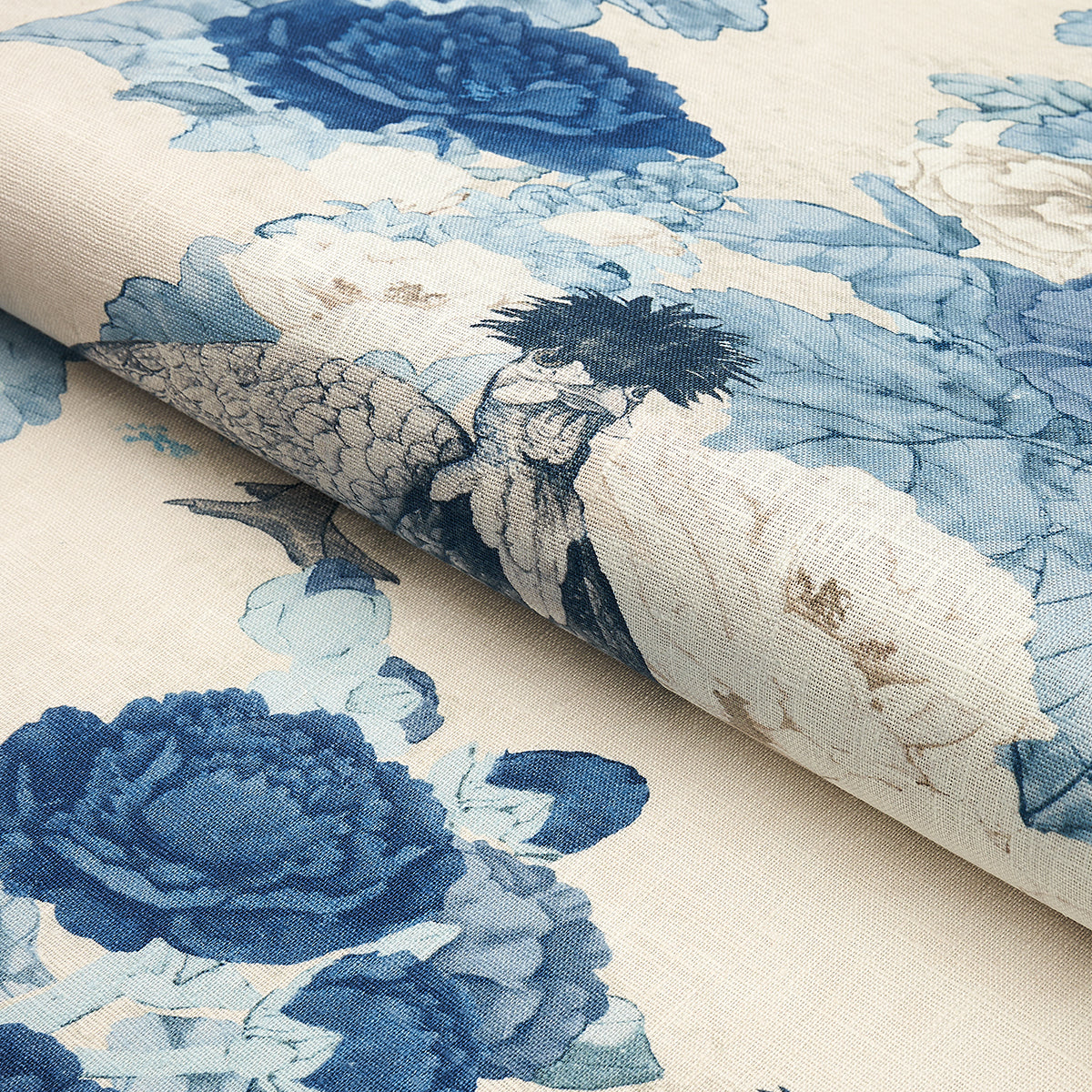 LADY-HOLLYHOCK-DELFT-SCHUMACHER-181042 - Schumacher Fabric