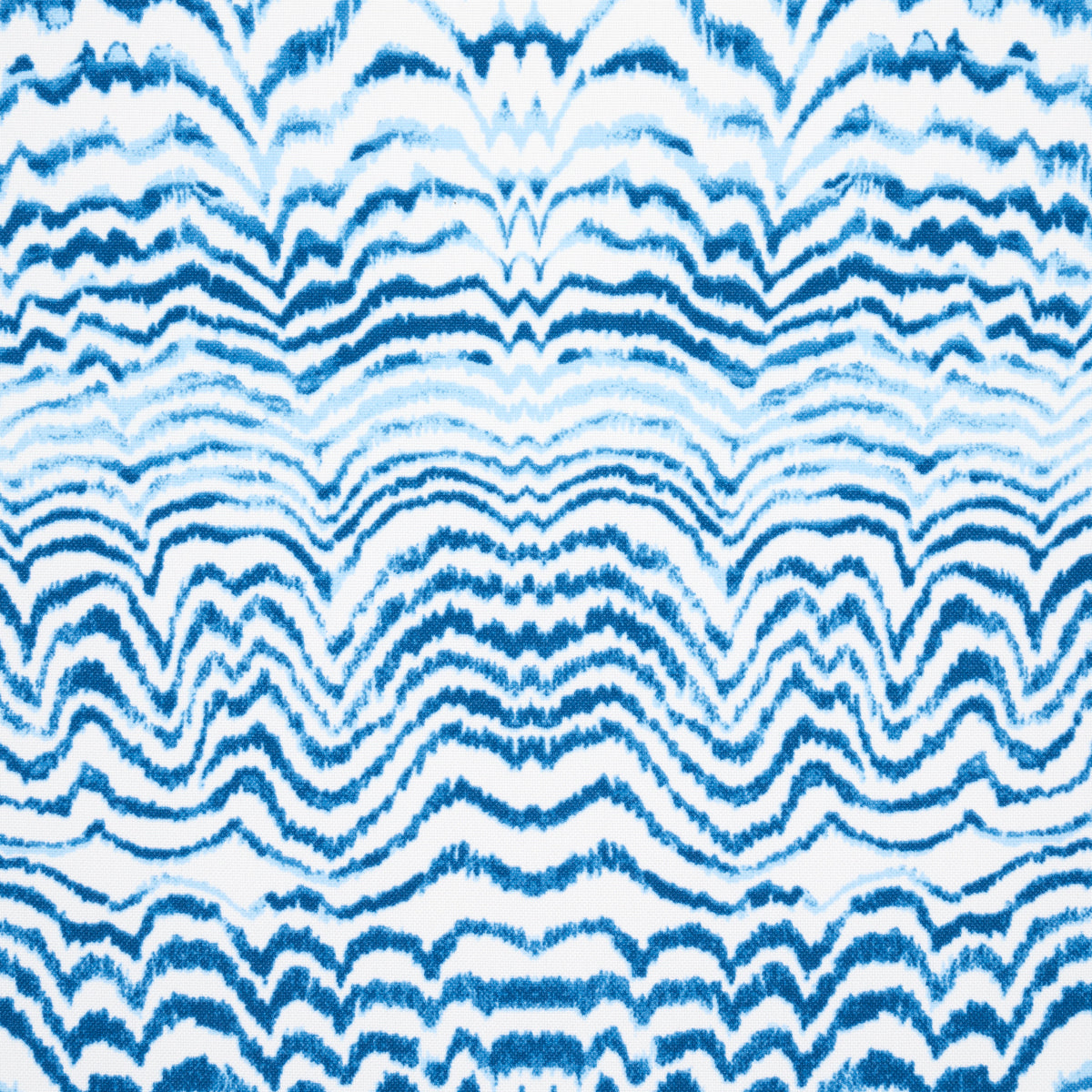 INK-WAVE-PRINT-INDOOR-OUTDOOR-INDIGO-SCHUMACHER-181050 - Schumacher Fabric