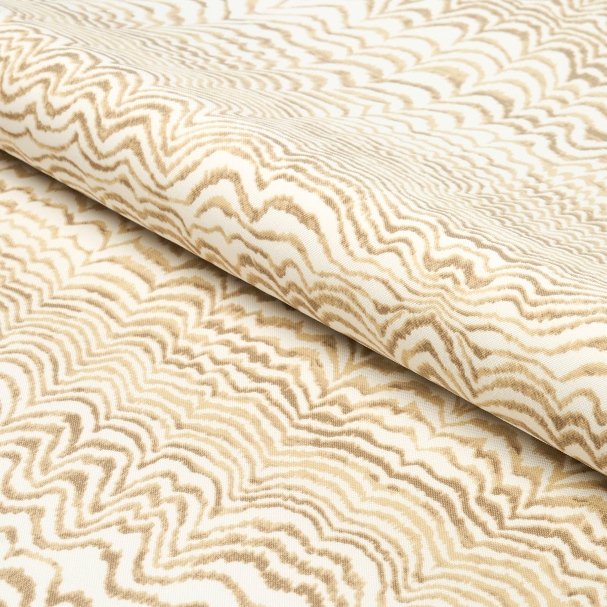 INK-WAVE-PRINT-INDOOR-OUTDOOR-NATURAL-SCHUMACHER-181051 - Schumacher Fabric