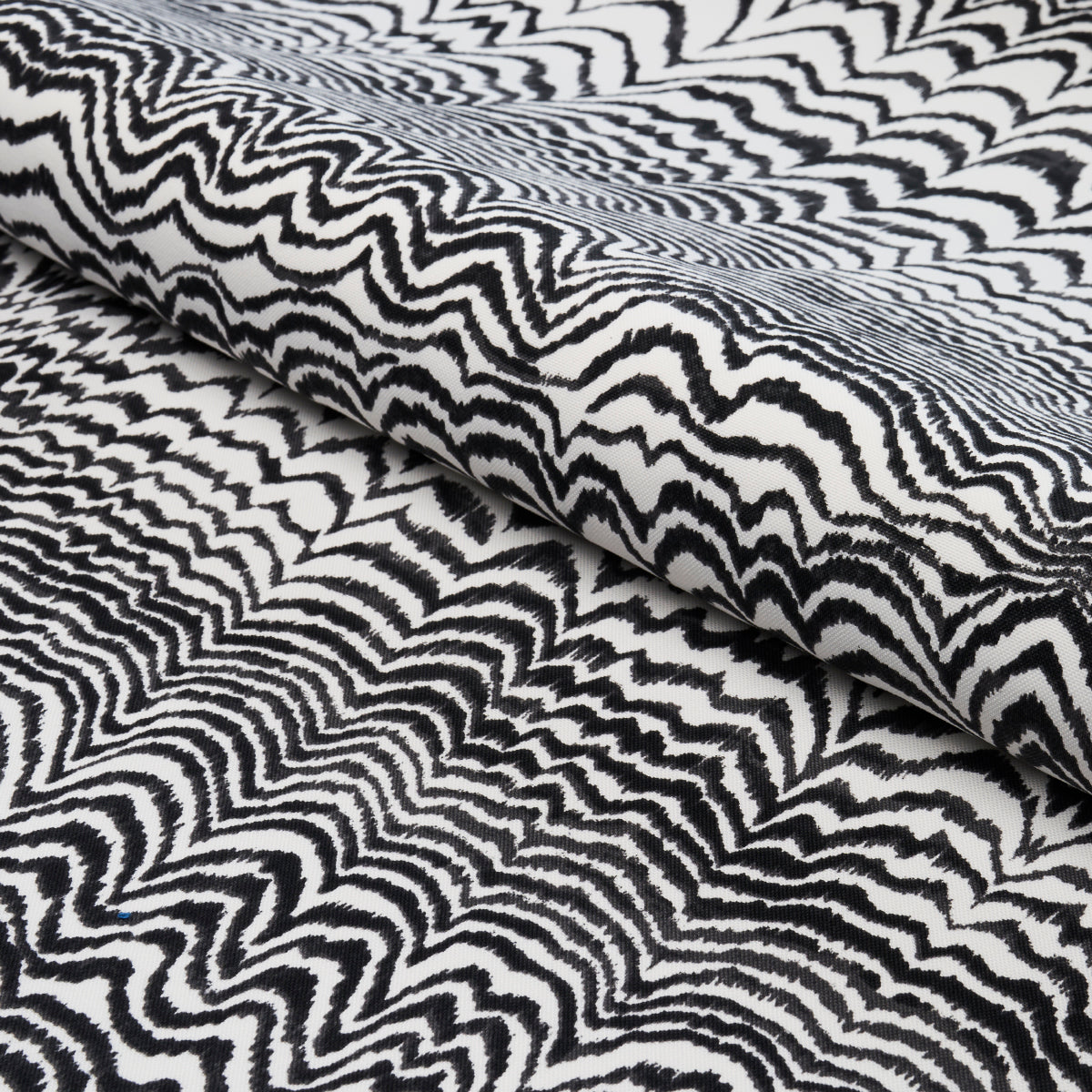 INK-WAVE-PRINT-INDOOR-OUTDOOR-BLACK-SCHUMACHER-181052 - Schumacher Fabric