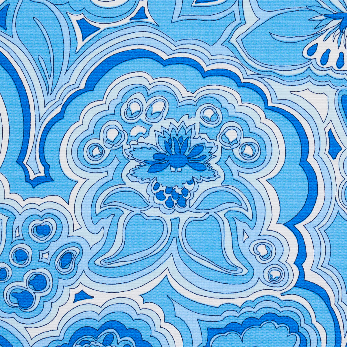 MORNING-SUNRISE-INDOOR-OUTDOOR-HORIZON-BLUE-SCHUMACHER-181060 - Schumacher Fabric