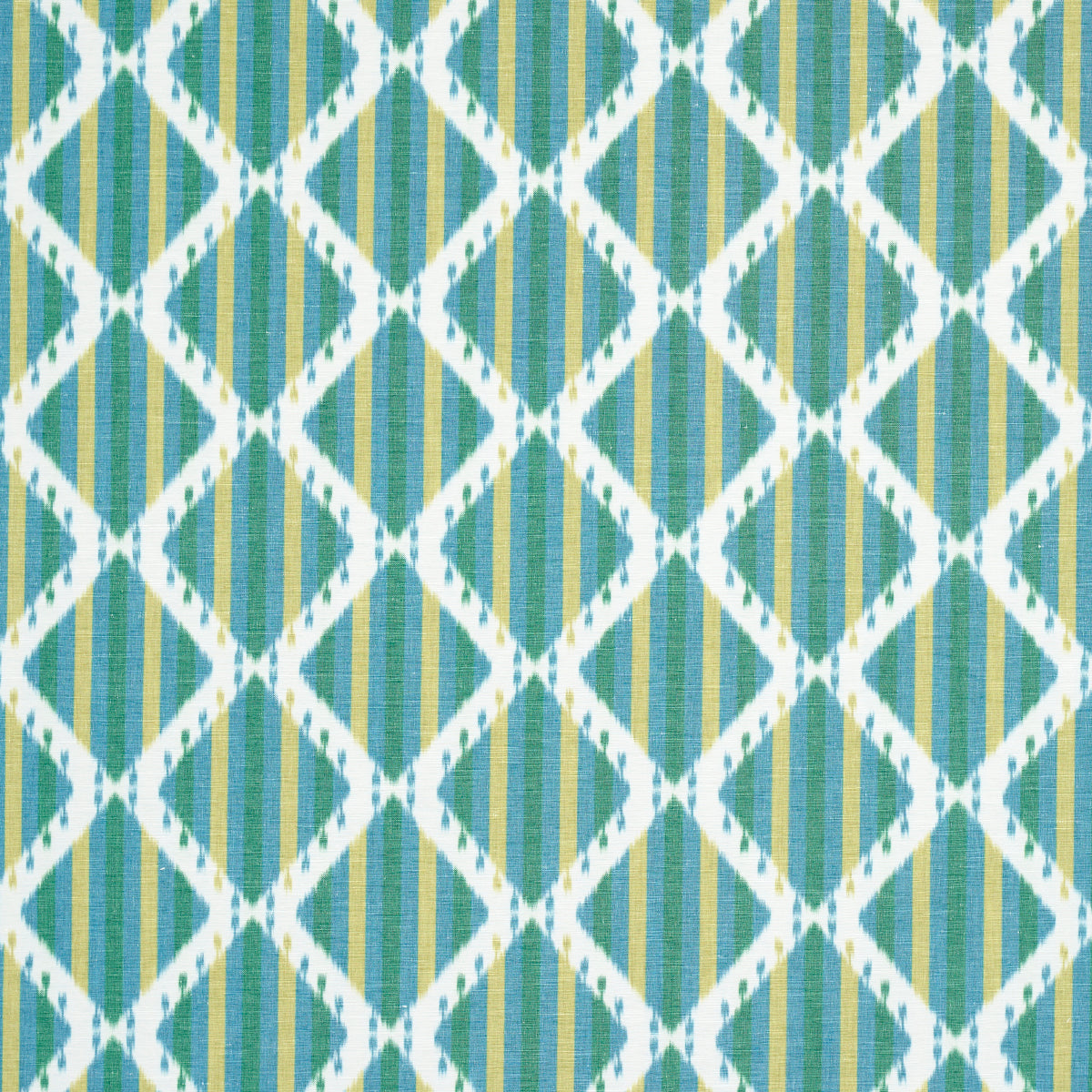 KAI-STRIPED-IKAT-GREEN-SCHUMACHER-181291 - Schumacher Fabric