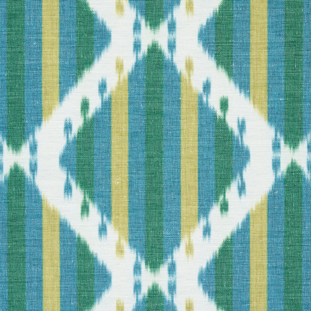 KAI-STRIPED-IKAT-GREEN-SCHUMACHER-181291 - Schumacher Tela