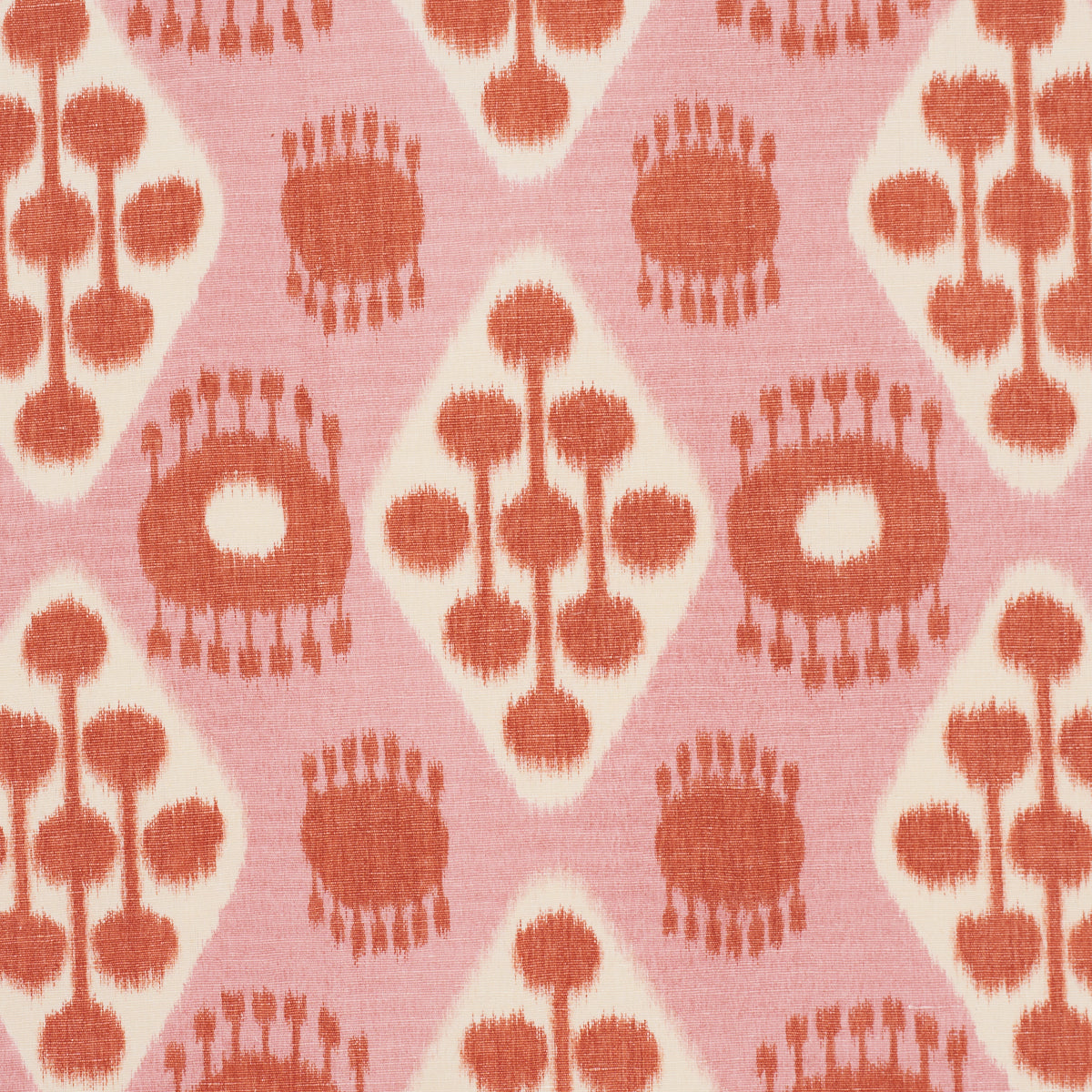 HAMILTON-IKAT-PINK-AND-TANGERINE-SCHUMACHER-181302 - Schumacher Fabric