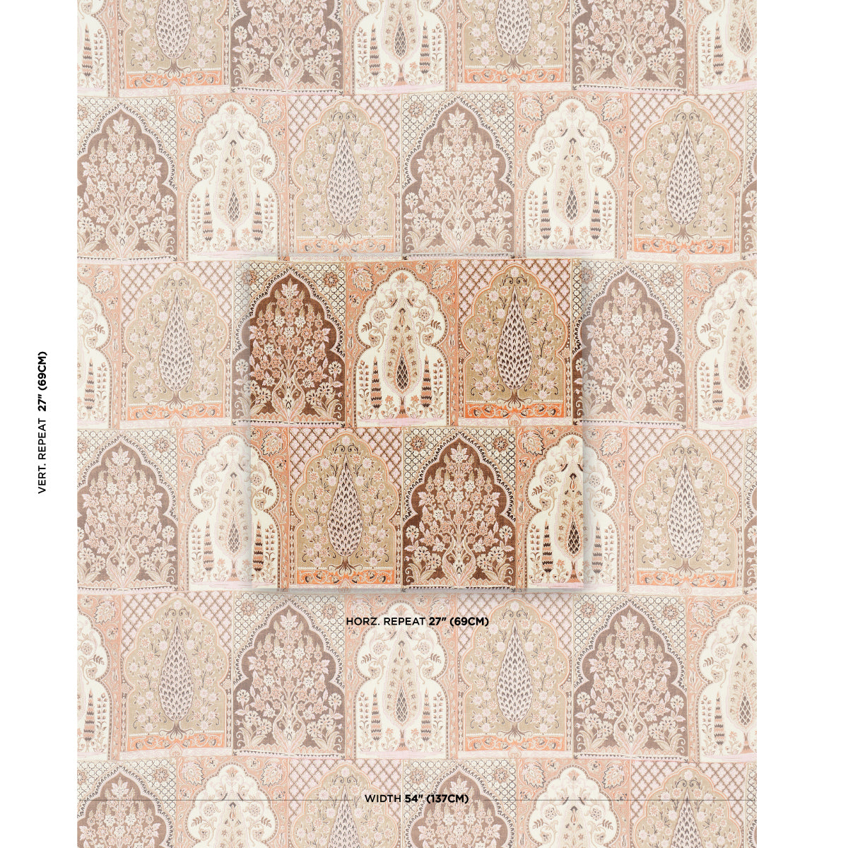 BARRA-PALACE-BROWN-SPICE-SCHUMACHER-181310 - Schumacher Fabric