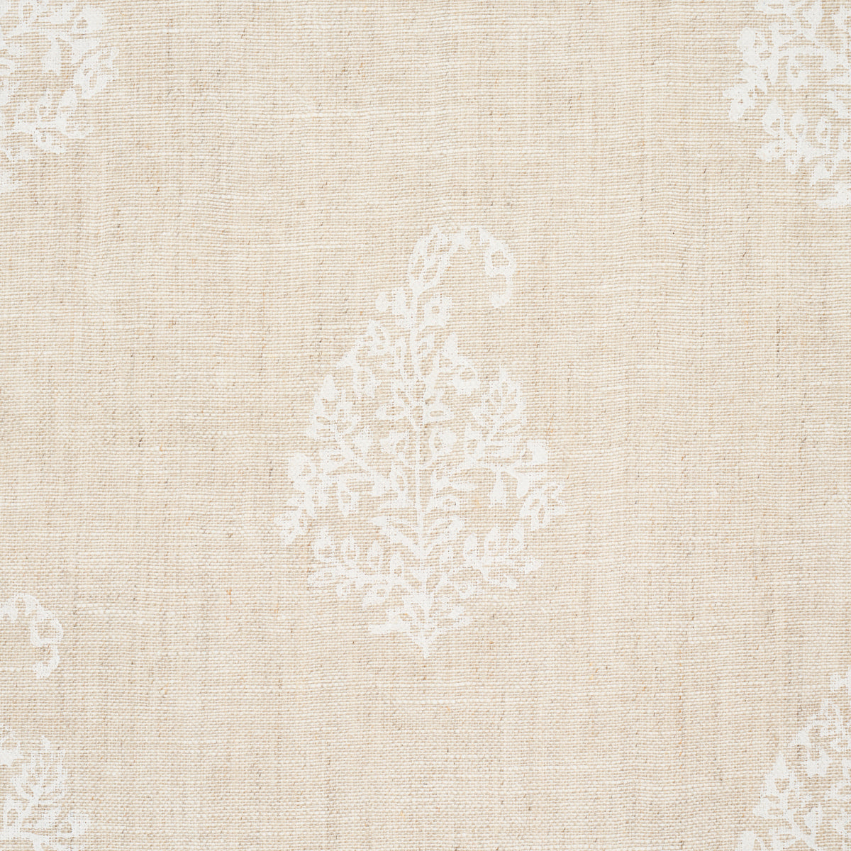 KERALA-PAISLEY-WHITE-ON-NEUTRAL-SCHUMACHER-181350 - Schumacher Fabric