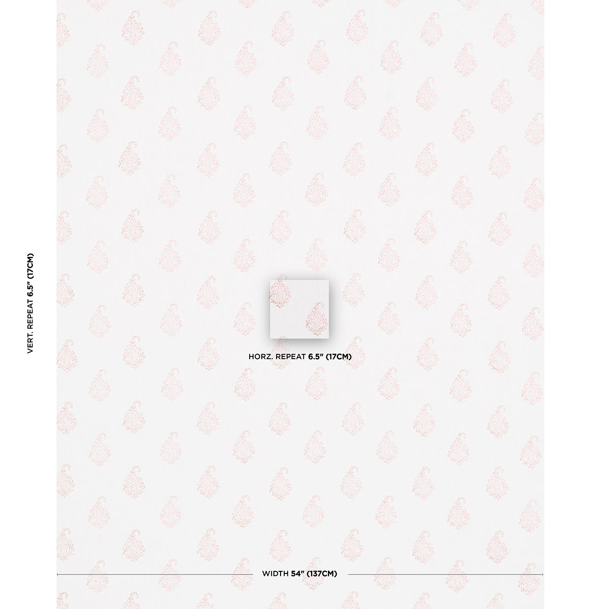 KERALA-PAISLEY-BLUSH-SCHUMACHER-181353 - Schumacher Fabric