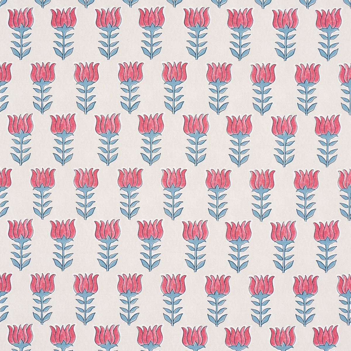 MIA-TULIP-DELFT-CRIMSON-SCHUMACHER-181392 - Schumacher Fabric