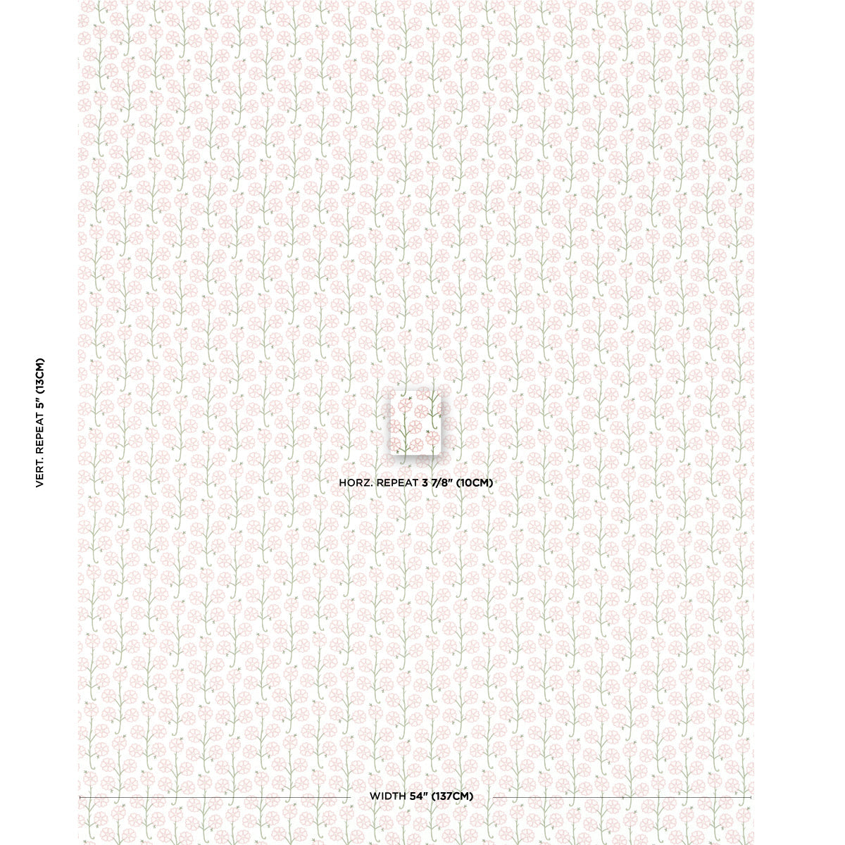 Gardenia - Rose - Schumacher 181401 Fabric - Schumacher Fabric