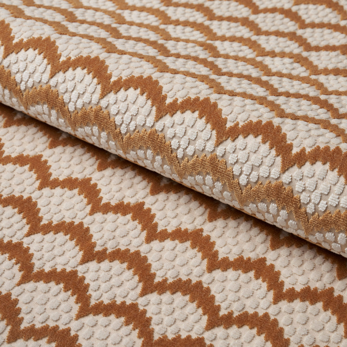 POLLEN-CUT-VELVET-OCHRE-SCHUMACHER-181421 - Schumacher Fabric