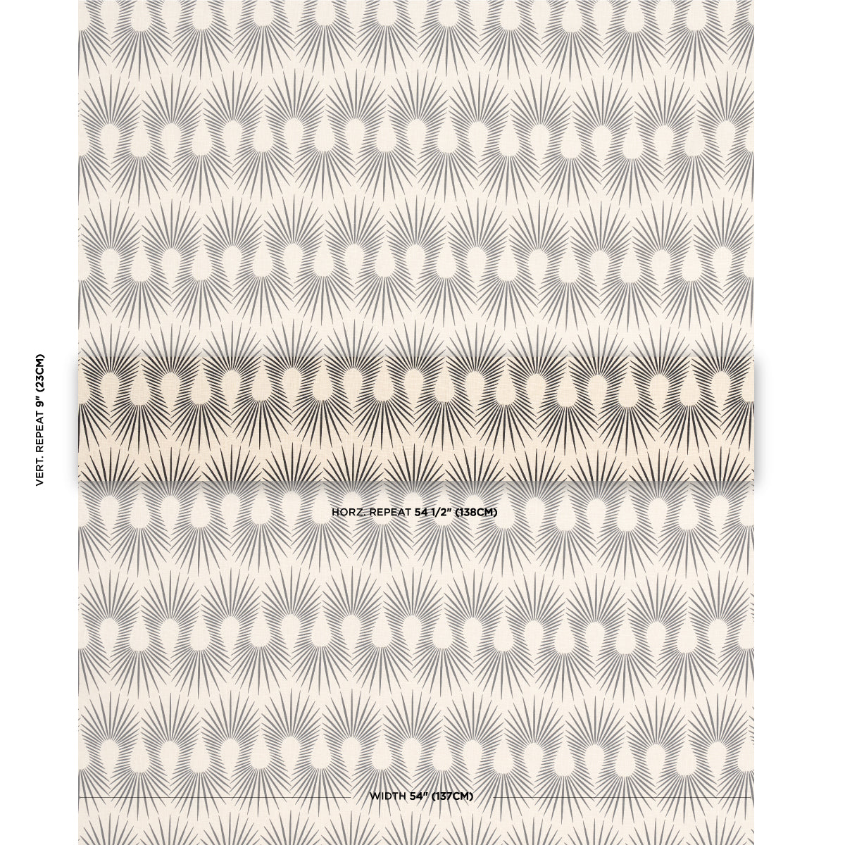 HEDGEHOG-PUTTY-BLACK-SCHUMACHER-181452 - Schumacher Fabric