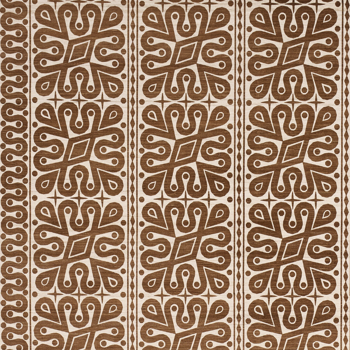 BORNEO-SILK-BROWN-SCHUMACHER-181470 - Schumacher Fabric
