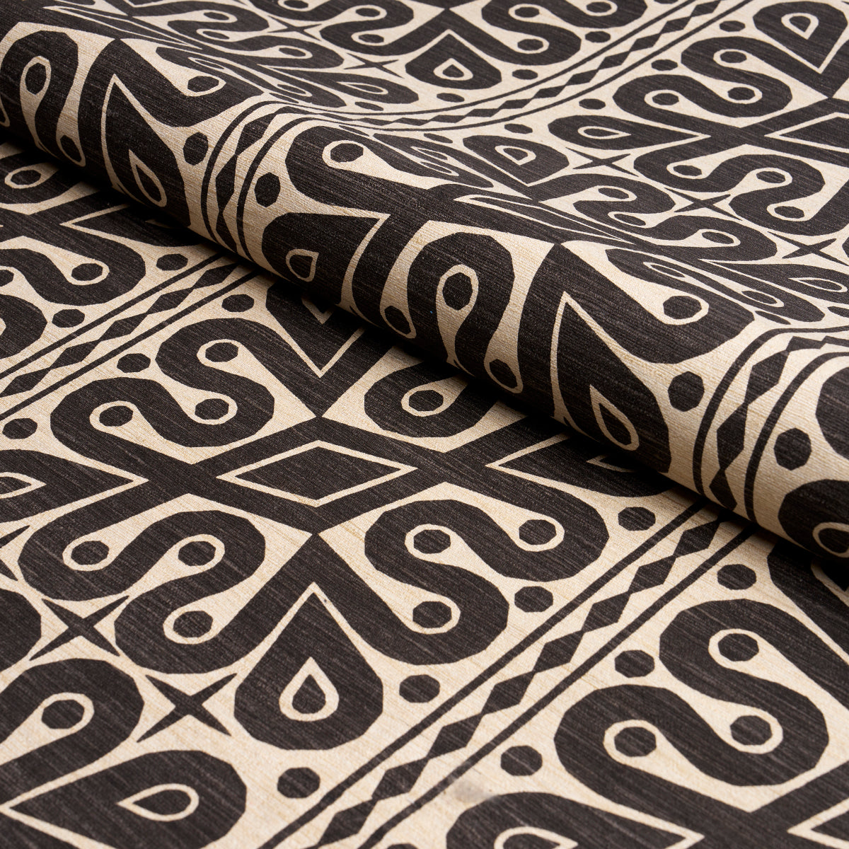 BORNEO-SILK-BLACK-SCHUMACHER-181472 - Schumacher Fabric