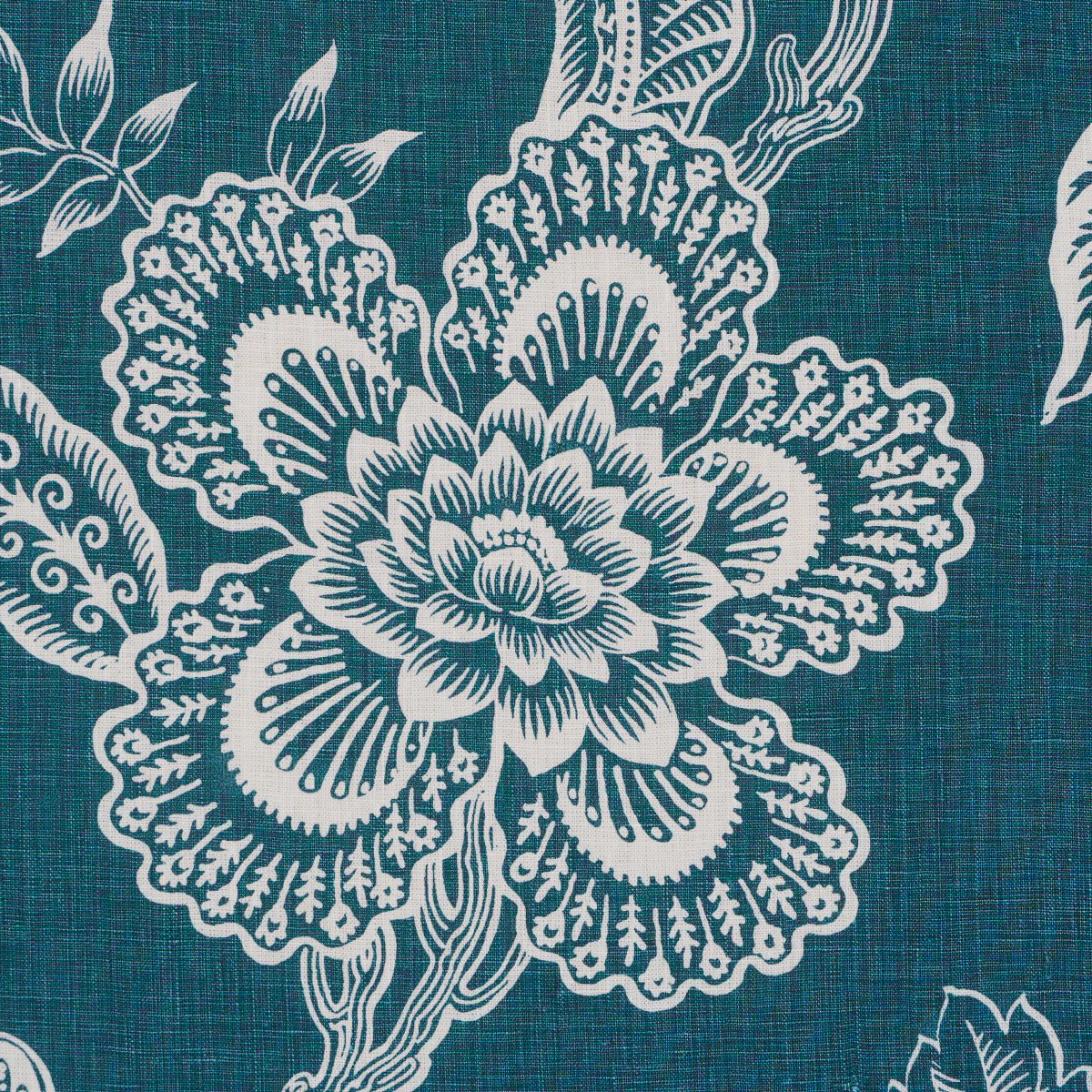 HOTHOUSE-FLOWERS-SILHOUETTE-PEACOCK-SCHUMACHER-181480 - Schumacher Fabric