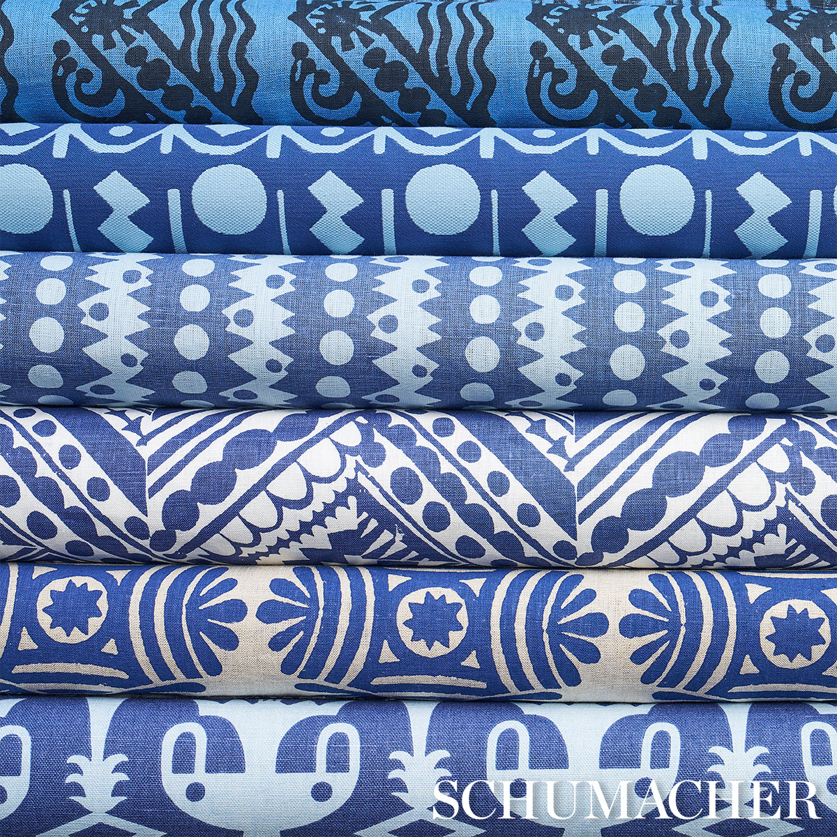TOPSY-TURVY-NAVY-SCHUMACHER-181492 - Schumacher Fabric