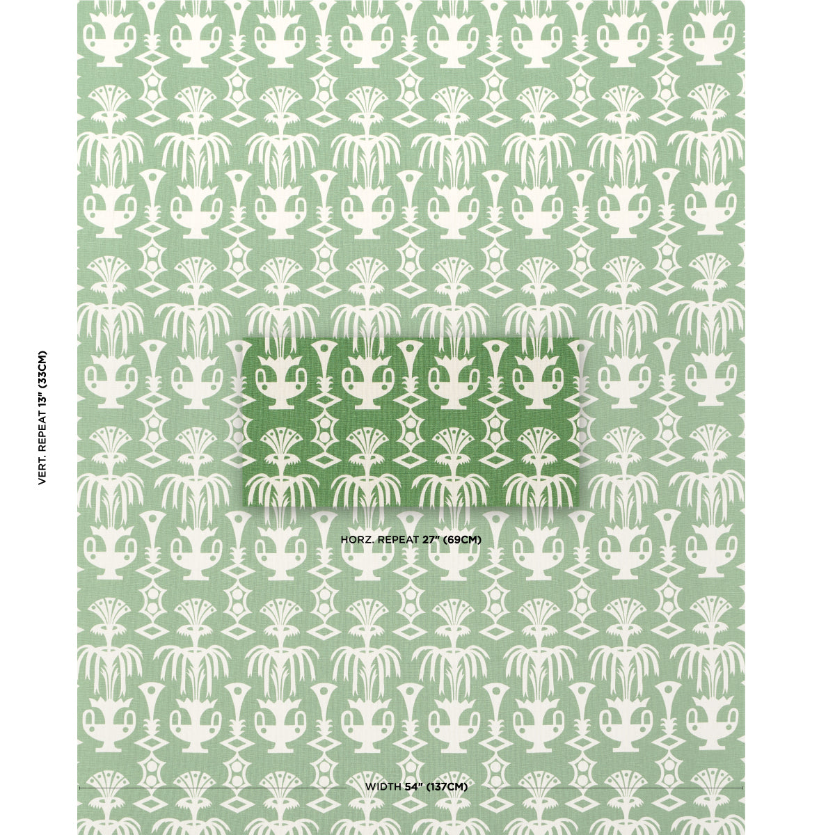 FOUNTAIN-GRASS-GREEN-SCHUMACHER-181500 - Schumacher Fabric