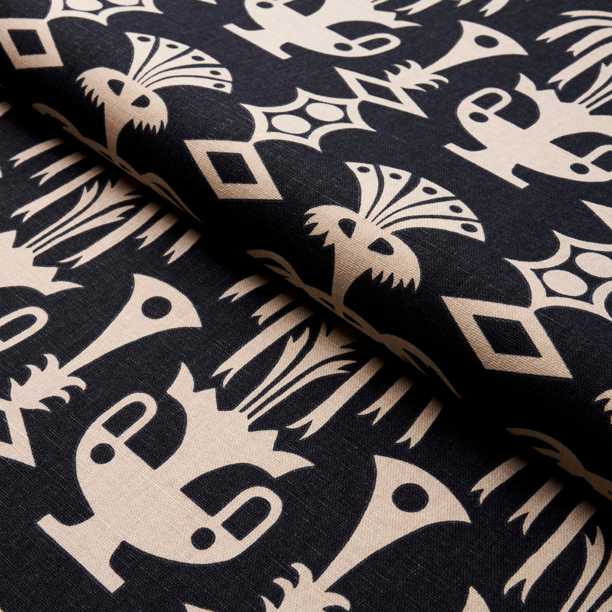 FOUNTAIN-GRASS-BLACK-SCHUMACHER-181502 - Schumacher Fabric