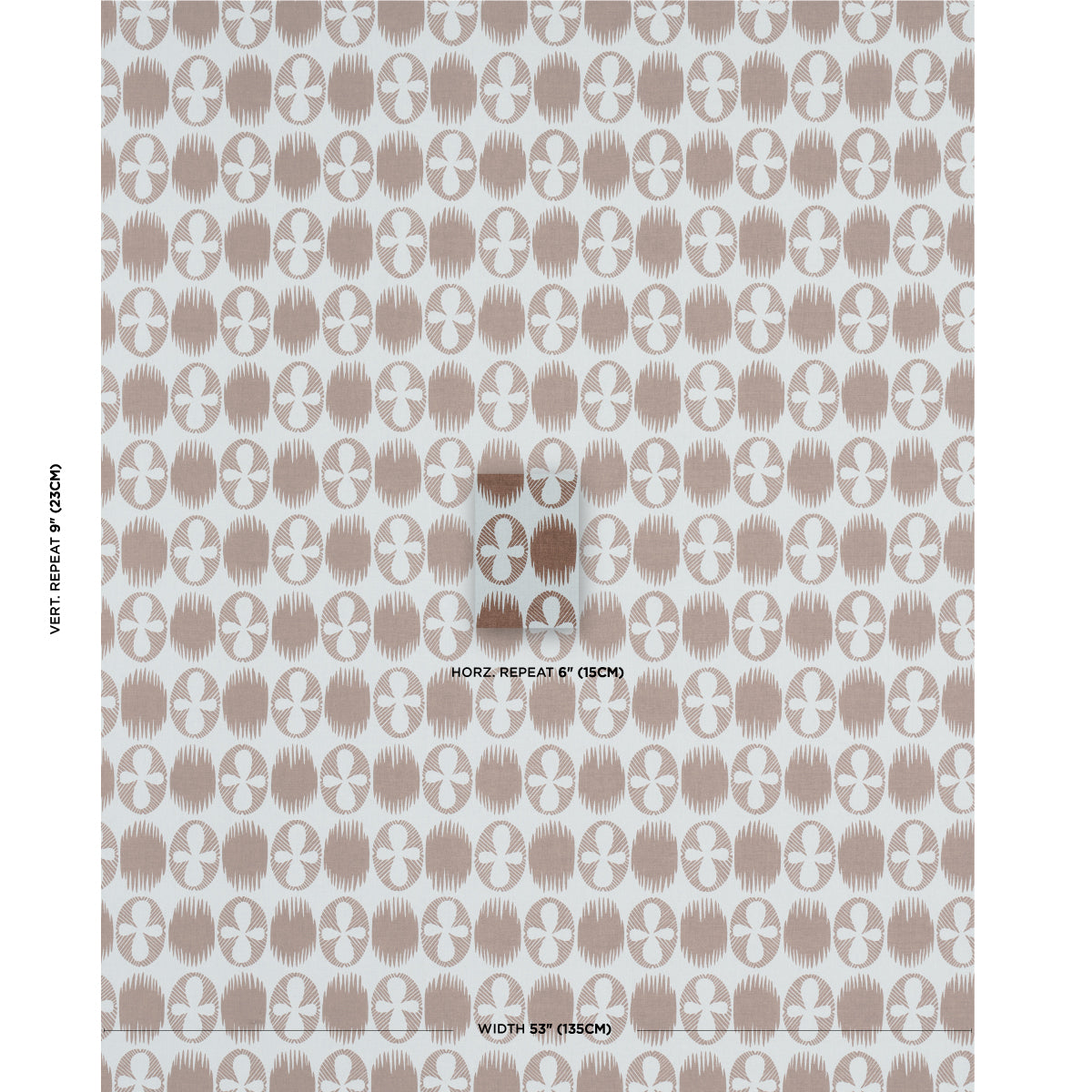 LUNARIA-BROWN-ON-SKY-SCHUMACHER-181510 - Schumacher Fabric