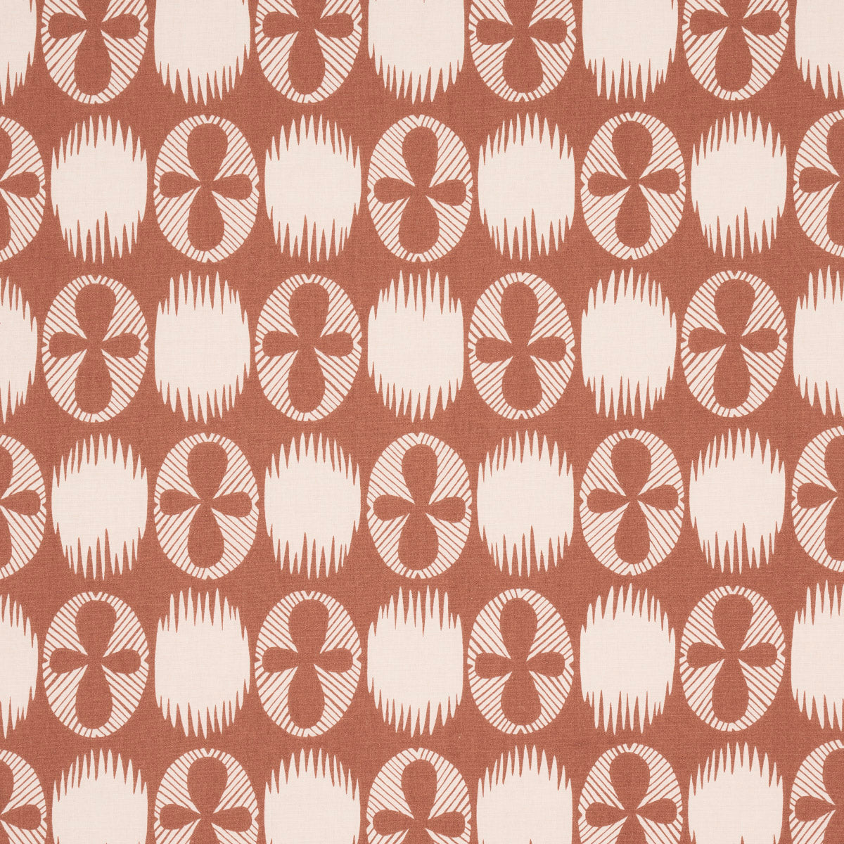 LUNARIA-BLUSH-ON-TERRACOTTA-SCHUMACHER-181511 - Schumacher Fabric