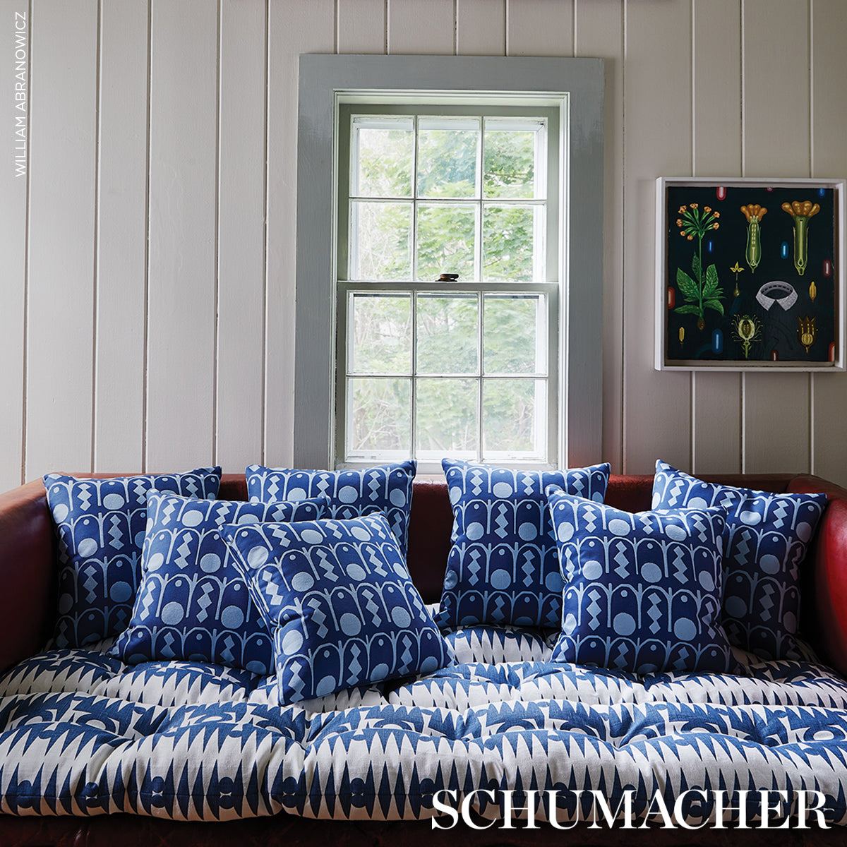 RA-NAVY-SCHUMACHER-181520 - Schumacher Fabric