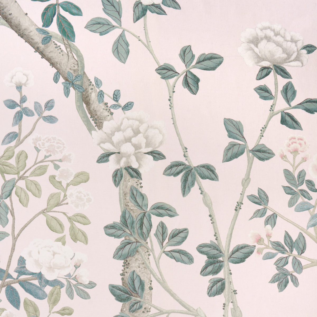 MADAME-DE-POMPADOUR-PANEL-BLUSH-SCHUMACHER-181571 - Schumacher Fabric