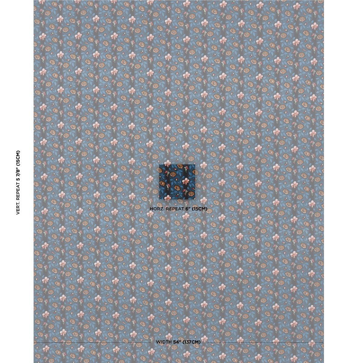 La Rue Stripe - Midnight - Schumacher 181700 Fabric - Schumacher Fabric