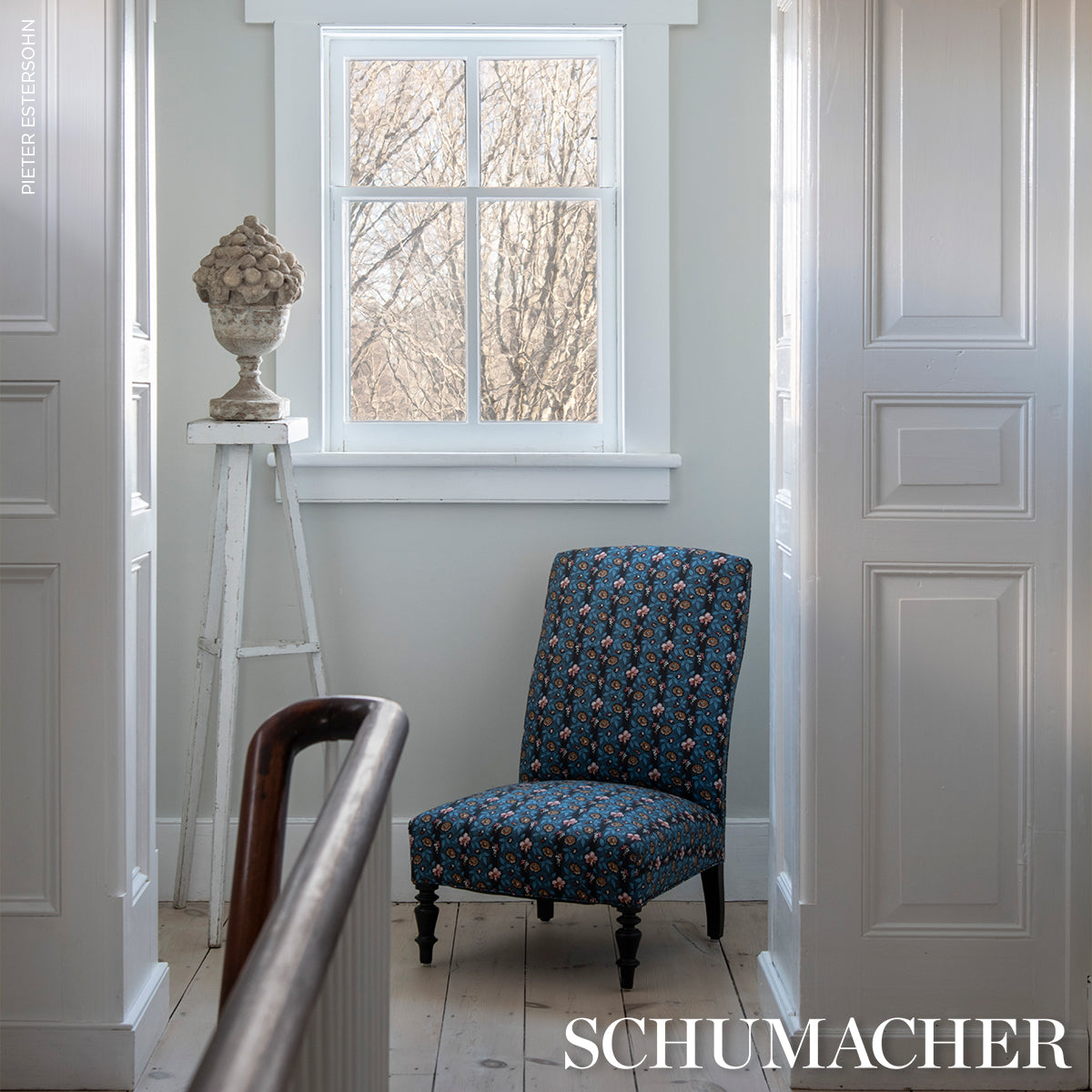 LA-RUE-STRIPE-MIDNIGHT-SCHUMACHER-181700 - Schumacher Fabric