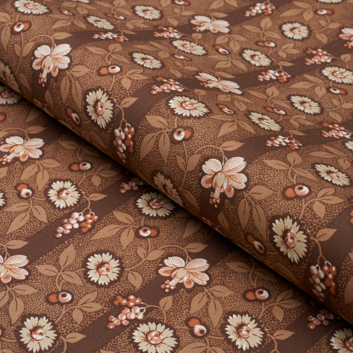 LA-RUE-STRIPE-COGNAC-SCHUMACHER-181701 - Schumacher Fabric