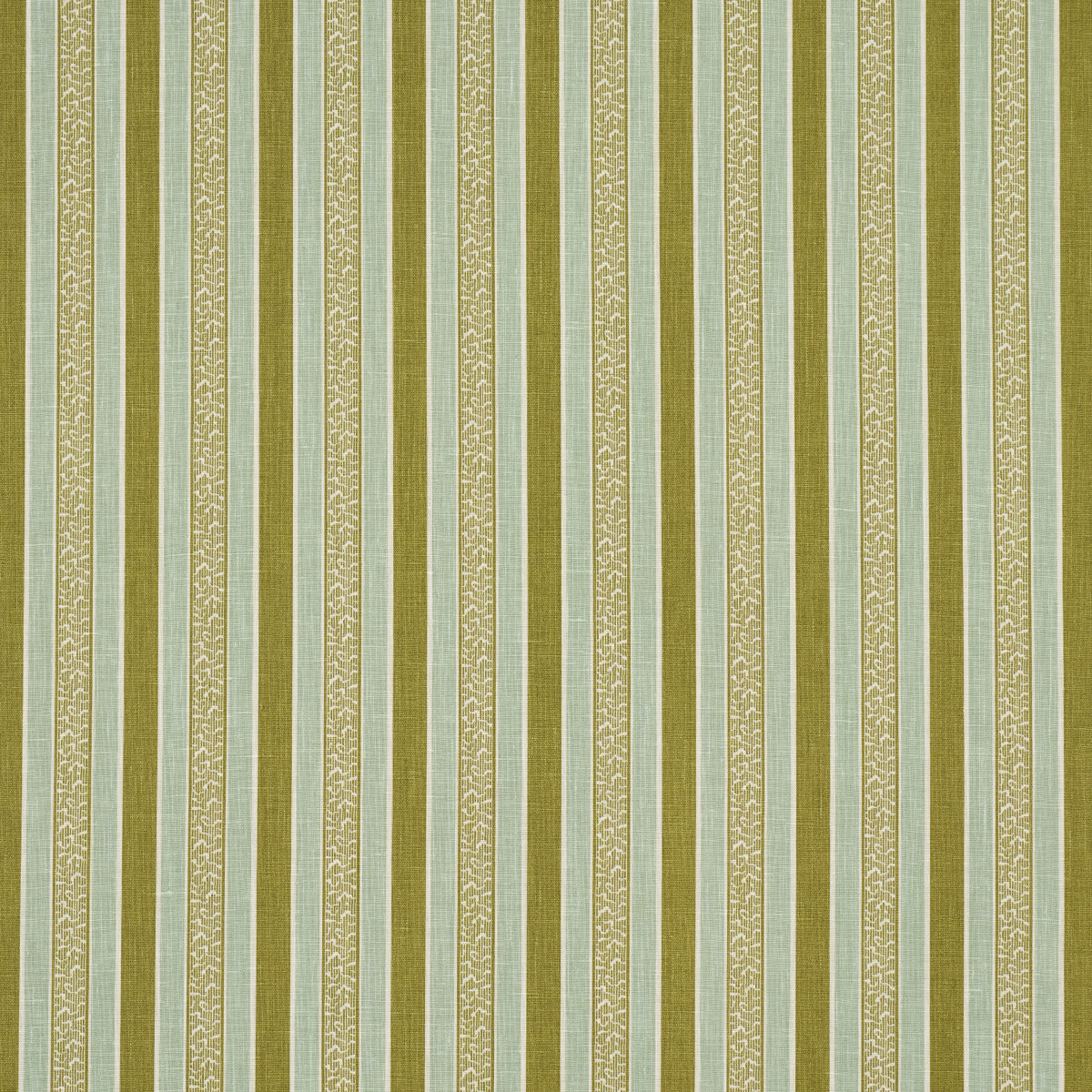 AUGUSTE-STRIPE-CIEL-LEAF-SCHUMACHER-181711 - Schumacher Tela