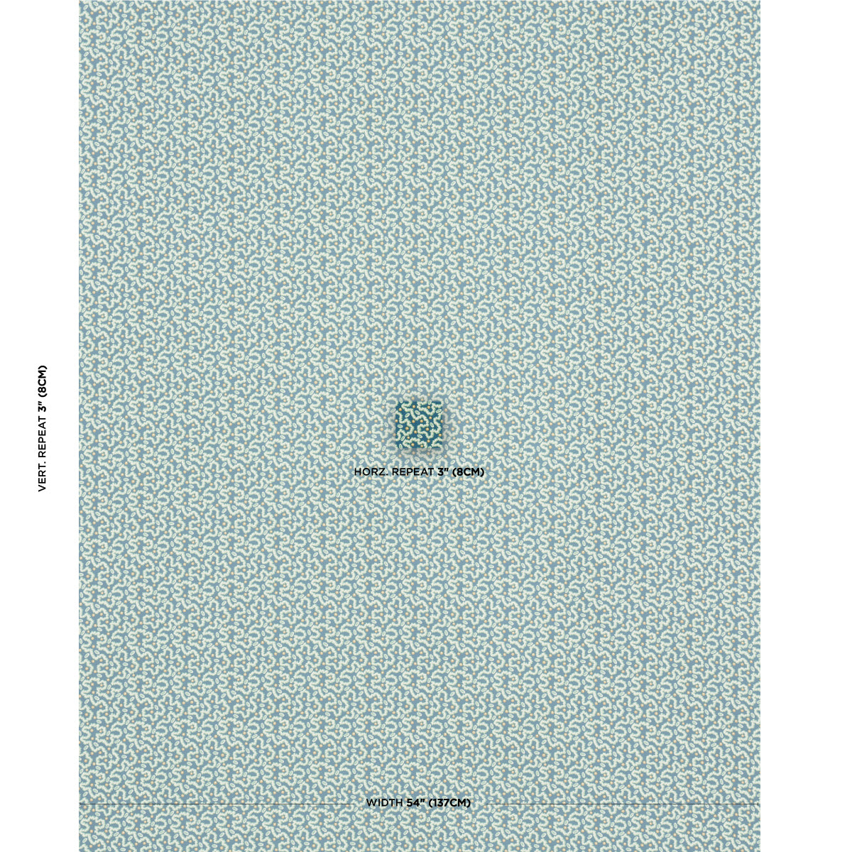 LEONIE-VERMICELLI-TEAL-SCHUMACHER-181721 - Schumacher Fabric