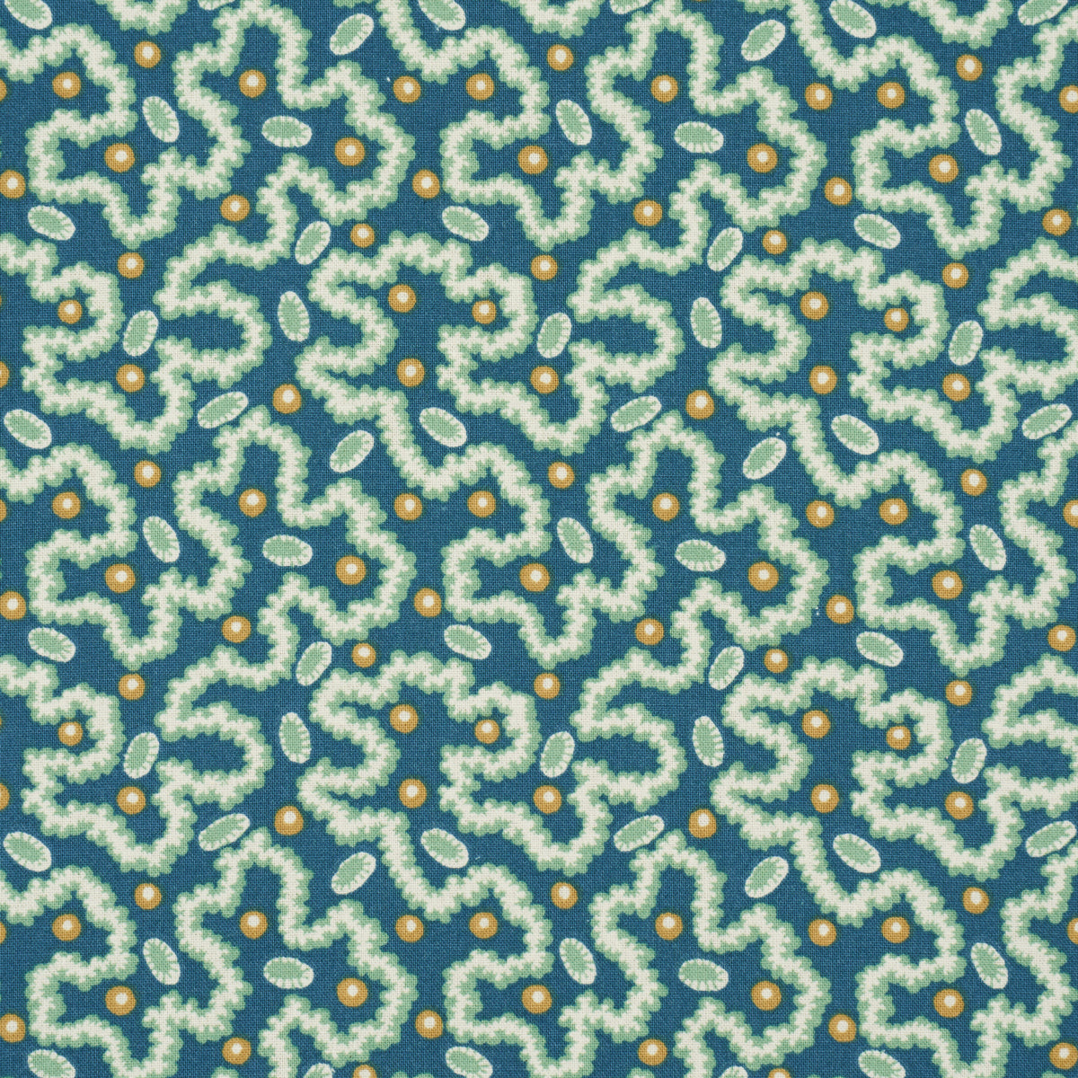 LEONIE-VERMICELLI-TEAL-SCHUMACHER-181721 - Schumacher Fabric