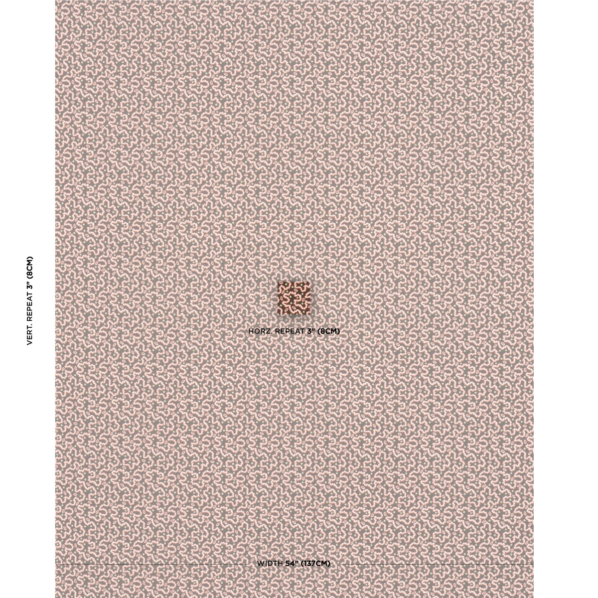 LEONIE-VERMICELLI-SEPIA-SCHUMACHER-181722 - Schumacher Fabric