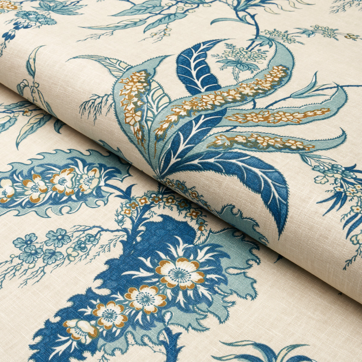 APOLLINE-BOTANICAL-CIEL-MARINE-SCHUMACHER-181731 - Schumacher Tela