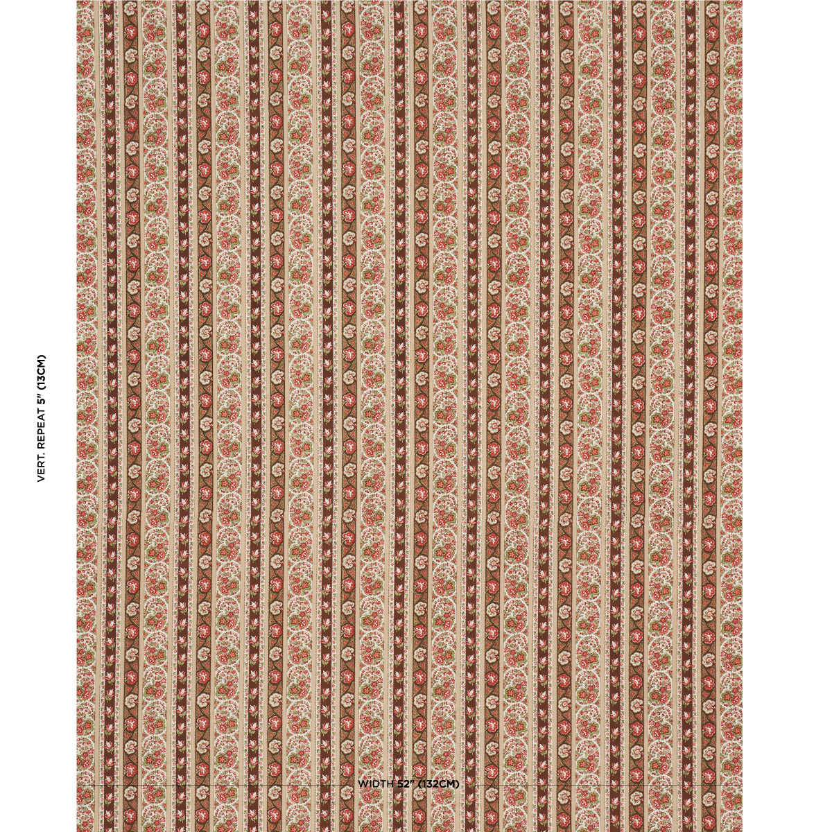 INES-PAISLEY-ROSE-COGNAC-SCHUMACHER-181752 - Schumacher Fabric