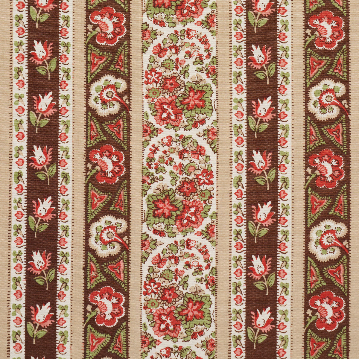 INES-PAISLEY-ROSE-COGNAC-SCHUMACHER-181752 - Schumacher Fabric
