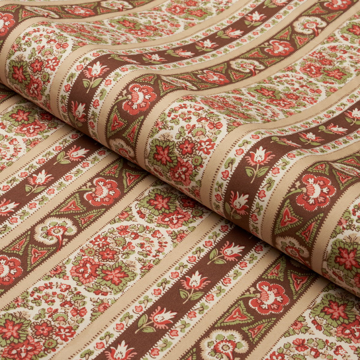 INES-PAISLEY-ROSE-COGNAC-SCHUMACHER-181752 - Schumacher Fabric