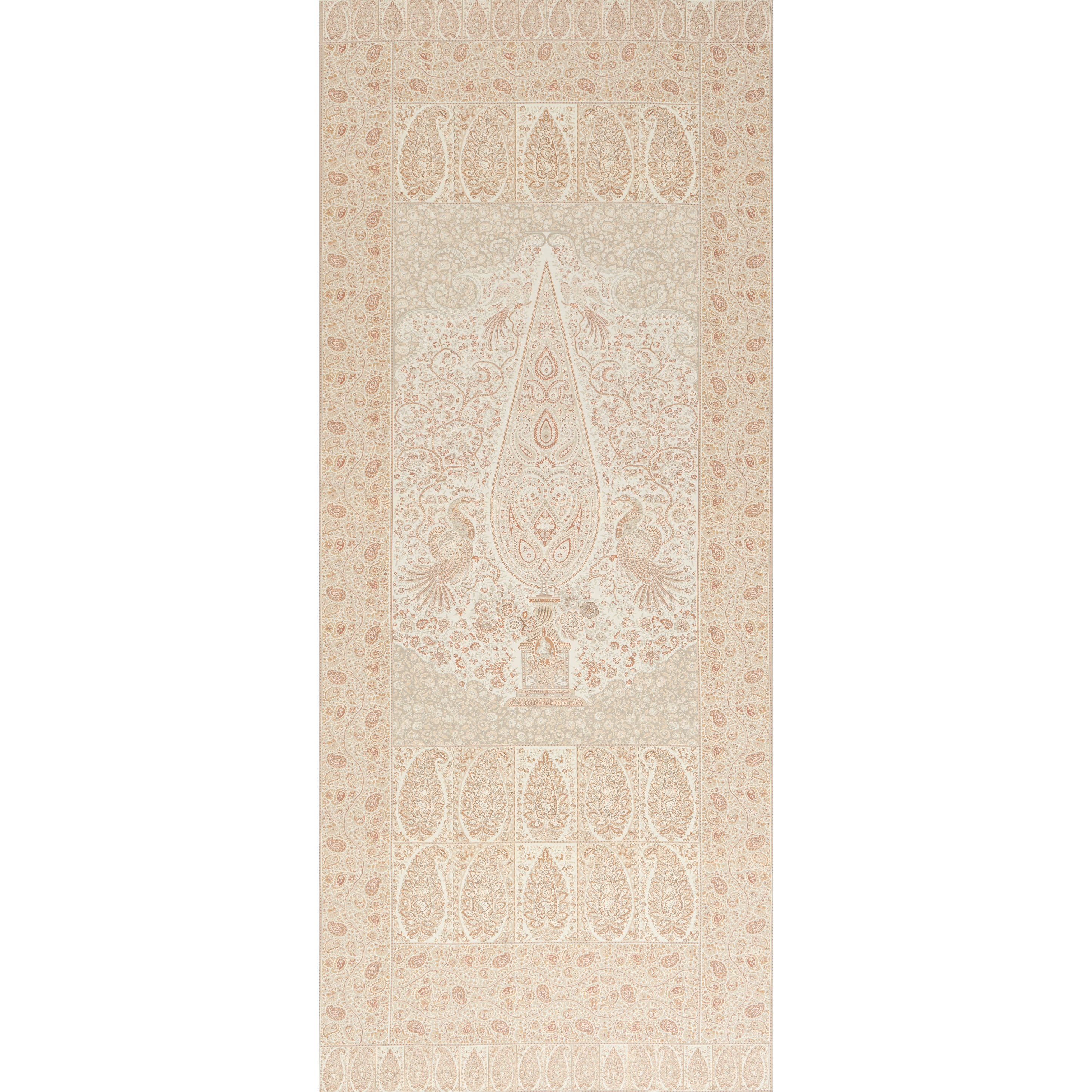 COLMERY-PAISLEY-PANEL-PARCHMENT-SCHUMACHER-181820 - Schumacher Tela