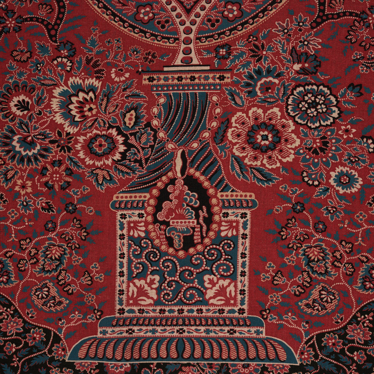 COLMERY-PAISLEY-PANEL-ROUGE-SCHUMACHER-181822 - Schumacher Tela