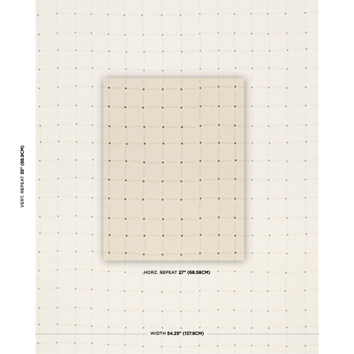 DRIFTING-GRID-SAND-SCHUMACHER-181851 - Schumacher Fabric