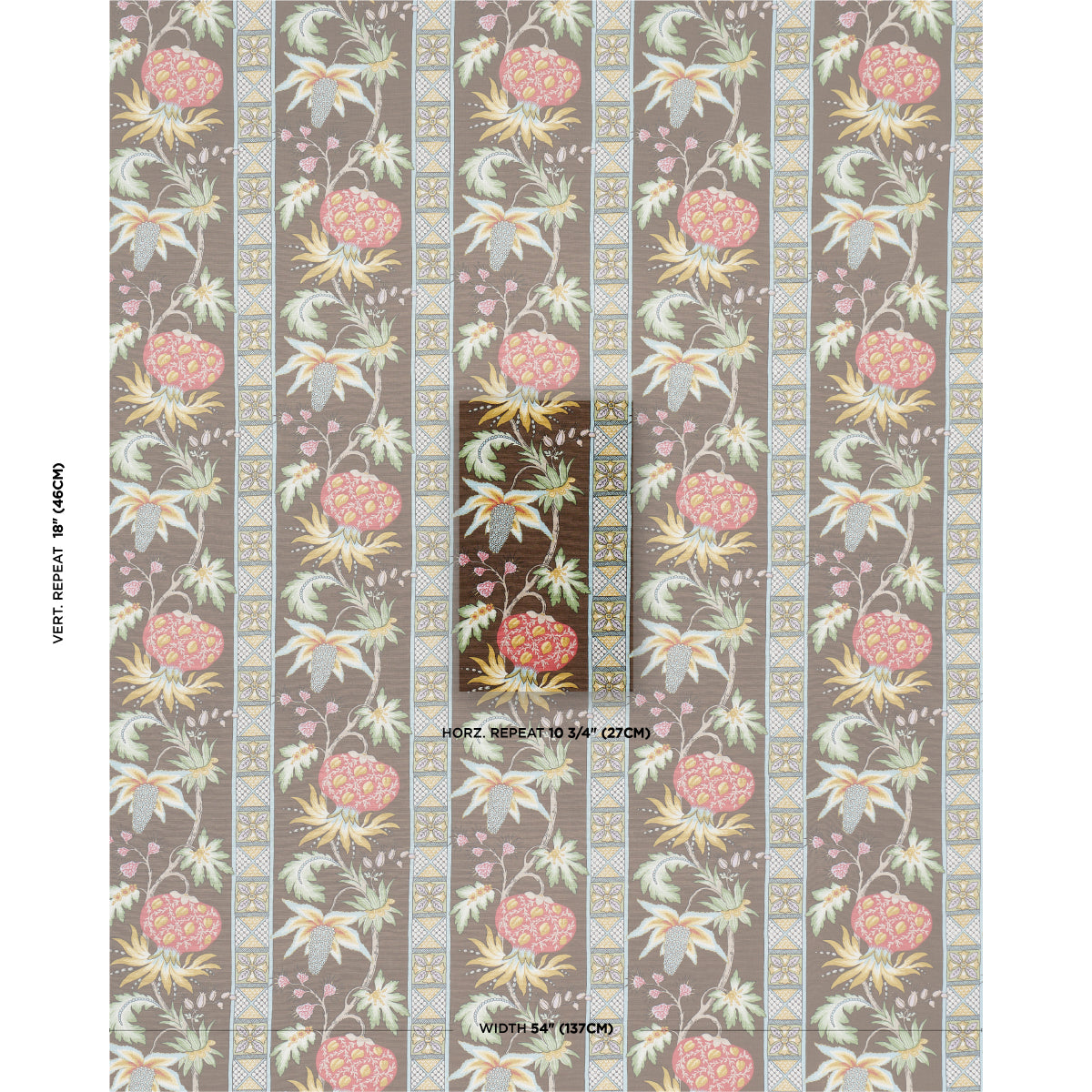 BAILEY-BOTANICAL-CHOCOLATE-SCHUMACHER-181862 - Schumacher Fabric